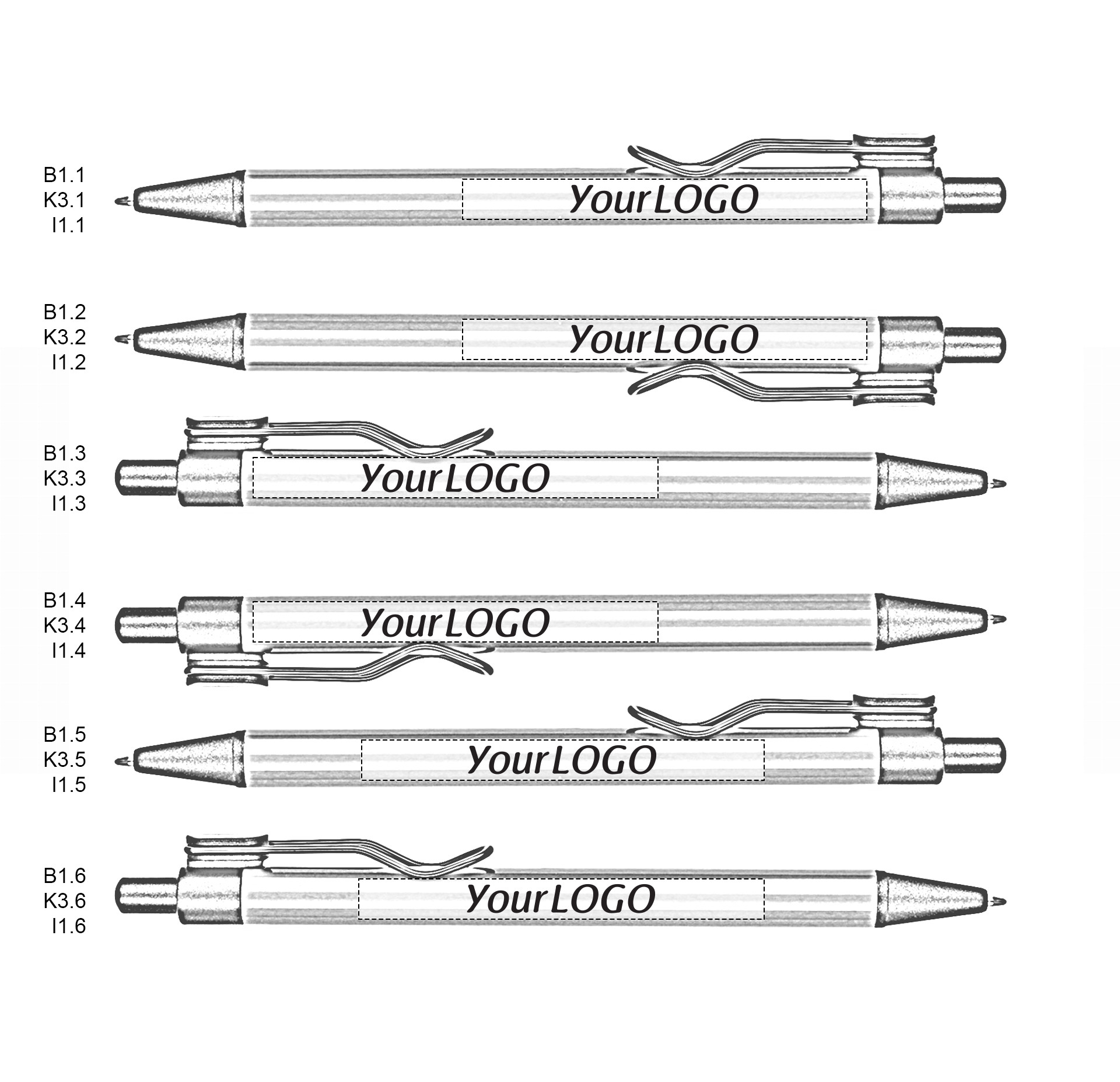 Gravírozott Alumínium golyóstoll - Conis – galéria